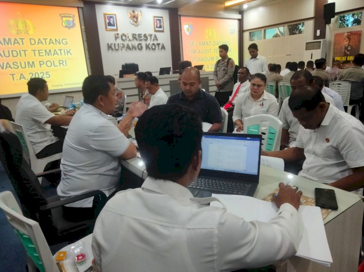 Itwasum Polri Gelar Audit Tematik di Polresta Kupang Kota, Evaluasi Penanganan Perkara Pidana 2024–2025.
