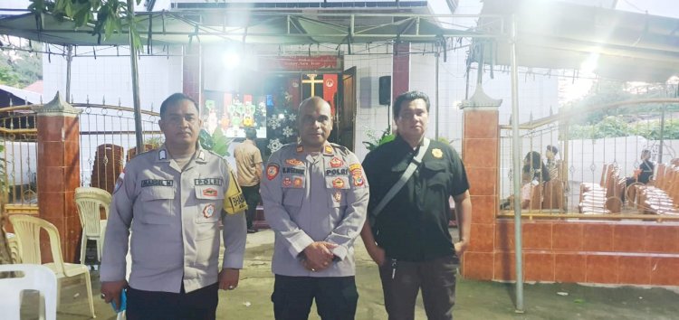 Polsek Maulafa Sukses Amankan, Perayaan Natal GBI Pancaran Penyeru Sikumana Penuh Sukacita.