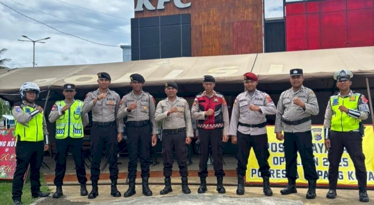 Operasi Lilin Turangga 2025, Polresta Kupang Kota Siagakan Pos Pam dan Pos Yan Amankan Nataru.