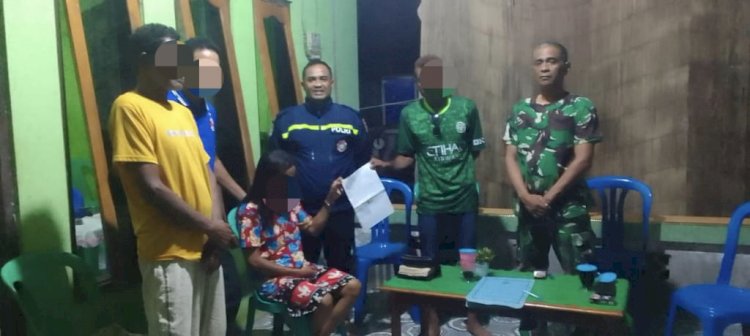 Bhabinkamtibmas Kelurahan Sikumana Lakukan Problem Solving Keributan Warga Dipicu Status Palsu