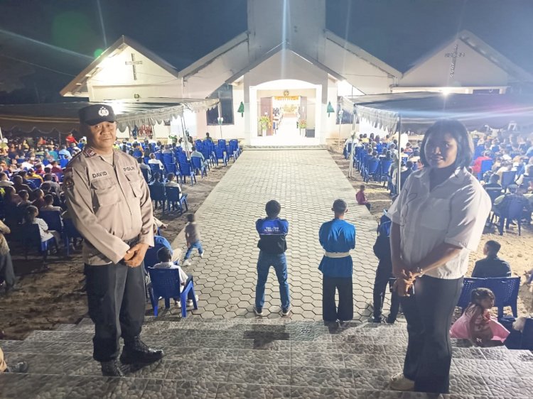 Amankan Ibadah Natal 2025, 68 Personel Gabungan Disebar Jaga 29 Gereja di Wilayah Hukum Polsek Maulafa.