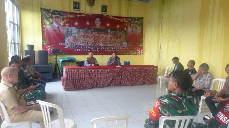 Kapolsek dan Bhabinkamtibmas Polsek Maulafa Hadiri Rapat Koordinasi Pengamanan Malam Tahun Baru di Kecamatan Maulafa