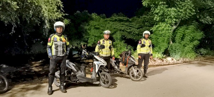 Blue Light Patrol Satlantas Polresta Kupang Kota, Jaga Kamseltibcarlantas di Kota Kupang.
