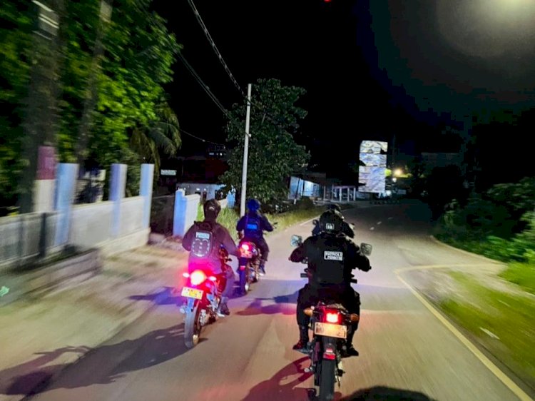 Patroli Lampu Biru Perintis Presisi, Samapta Polresta Kupang Kota Jaga Keamanan Masyarakat.