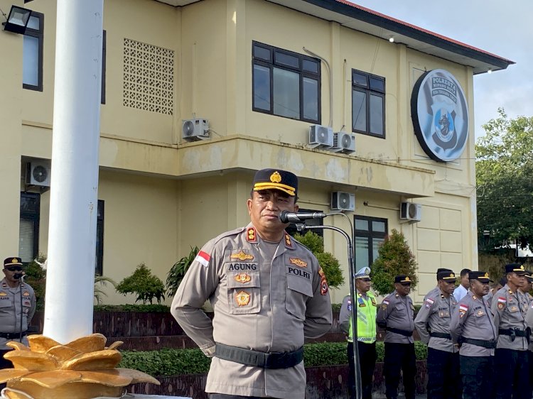 Wakapolresta Kupang Kota Pimpin Apel Pagi Jam Pimpinan, Tekankan Disiplin dan Etika Personel.