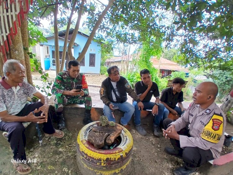 Bhabinkamtibmas Kelurahan Batuplat Ingatkan Warga Waspada Cuaca Ekstrem