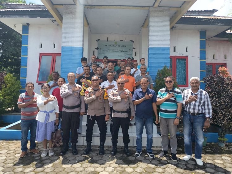 Warga Kolhua Apresiasi Peran Polsek Maulafa dan Bhabinkamtibmas, Soroti Pesta, Miras dan Pencurian Hewan dalam Jumad Curhat Polresta Kupang Kota.