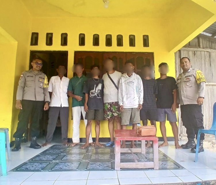 Bhabinkamtibmas Naikolan dan Sikumana  Mediasi Keributan Antar Warga, Permasalahan Diselesaikan Secara Kekeluargaan