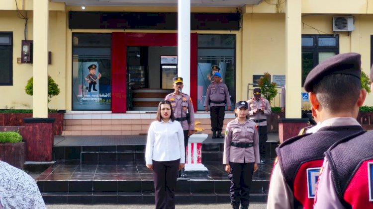 Apel Pagi, Kabag SDM Polresta Kupang Kota Apresiasi Pelayanan Personel kepada Masyarakat.