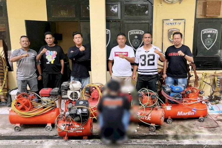 Sasar Bengkel Tambal Ban, Spesialis Pencuri Kompresor Diringkus Jatanras Polresta Kupang Kota.