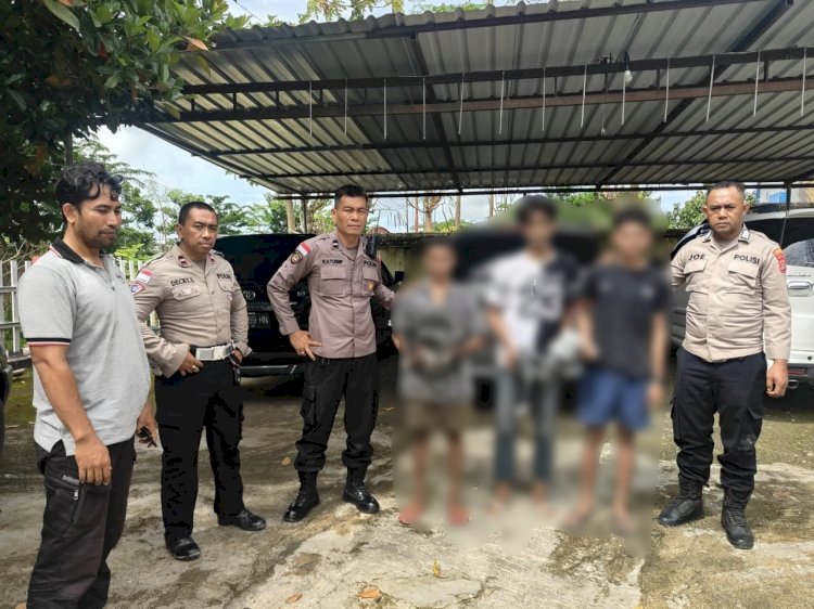 Tiga Remaja Terduga Pelaku Pencurian di Griya Fatukoa Diamankan Polsek Maulafa, Korban Memaafkan dan Pilih Jalur Pembinaan.