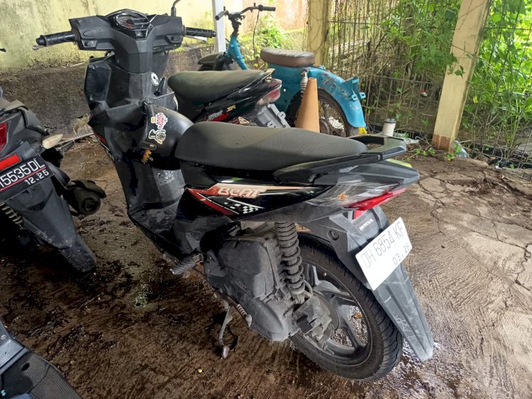Sepeda Motor Korban Kecelakaan Tunggal di Naikolan Ditinggal Kabur, Polsek Maulafa Amankan DH 6854 F.