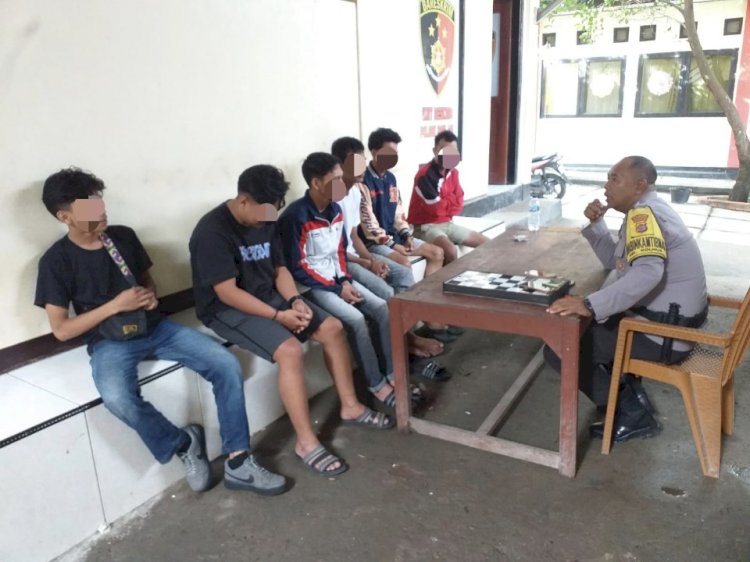 Enam Pemuda Dibina Polsek Maulafa Usai Pesta Miras dan Karaoke Ganggu Kenyamanan Warga di Kolhua