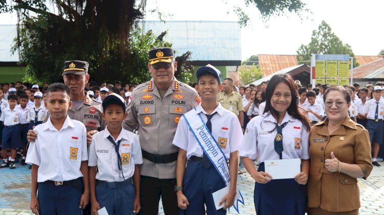 Polisi Sahabat Pelajar, Kapolresta Kombes Djoko Lestari Gaungkan Semangat Disiplin dan Prestasi.