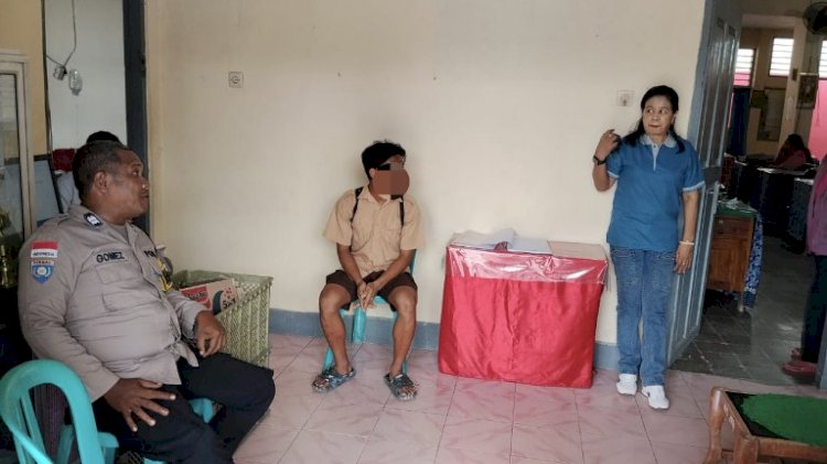 Bhabinkamtibmas Naikoten Satu Gerak Cepat Cegah Tawuran Pelajar di Kota Raja