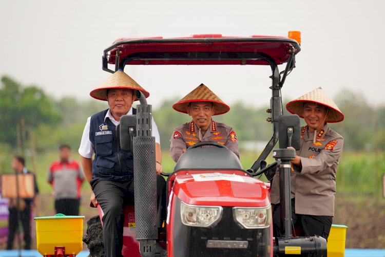 Tanam Raya Jagung Serentak Kuartal I, Kapolri: Tuntaskan Target Swasembada Pangan Presiden.