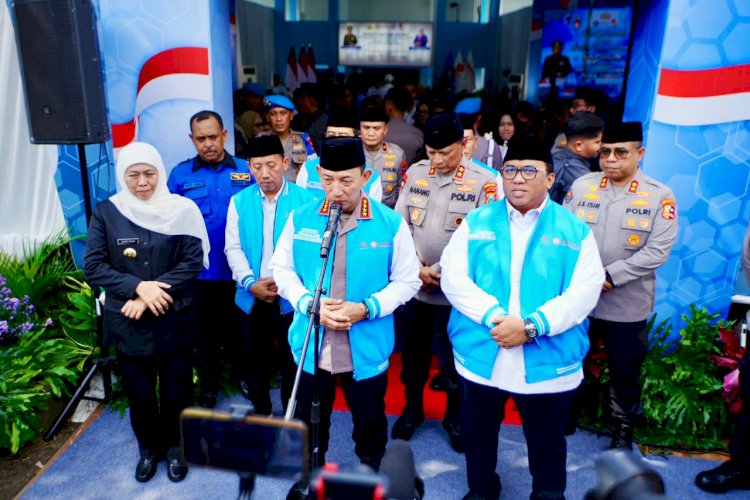 Silaturahmi Ramadhan Bareng KSPSI di Jatim, Kapolri Ajak Buruh Bersatu Dukung Upaya Perdamaian Presiden.