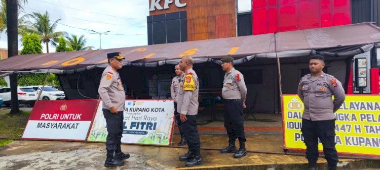 Kapolresta Kupang Kota Cek Kesiapan Pos Pam dan Pos Yan, Pastikan Pelayanan Optimal bagi Masyarakat Selama Ramadhan.