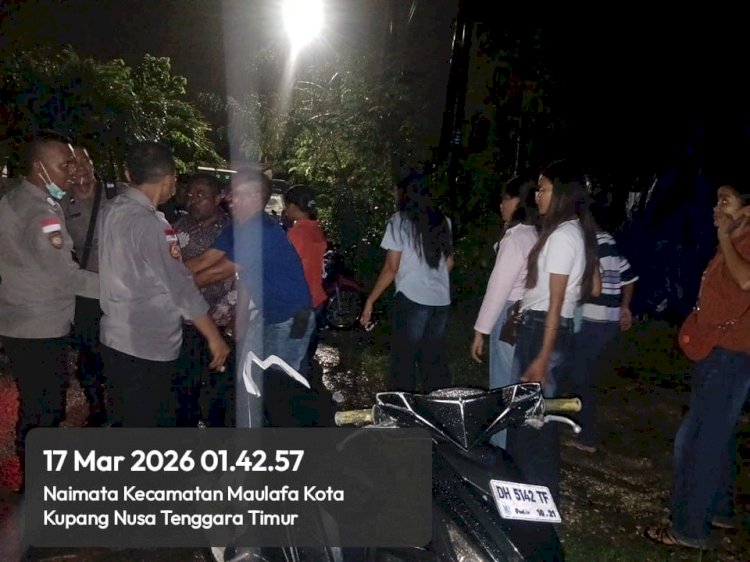 Polsek Maulafa Patroli Dini Hari di Naimata, Fokus Sejumlah Pesta Syukuran Wisuda.