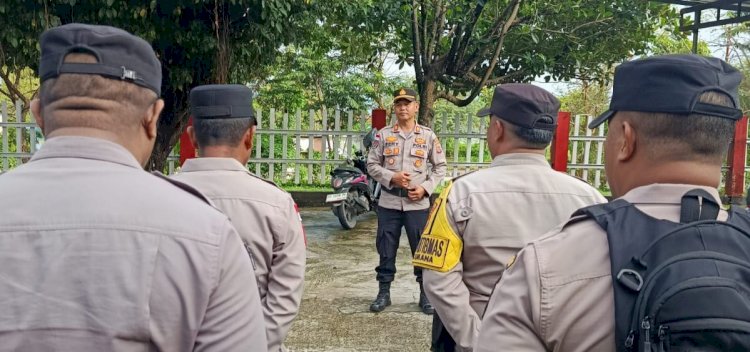 Apel Pagi Polsek Maulafa, Kapolsek Tekankan Personel Wajib Pedomani Arahan Kapolda NTT: Tidak Lakukan Penyimpangan dan Utamakan Pelayanan Humanis.