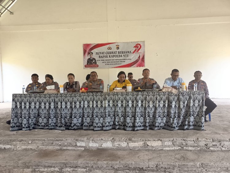 Kapolsek Maulafa Hadiri Jumat Curhat Polda NTT di Nasipanaf : Warga Sampaikan Berbagai Keluhan, Harapan dan Apresiasi.