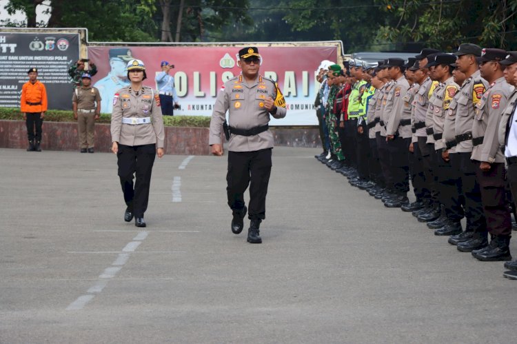 Apel Gelar Pasukan Ops Semana Santa Turangga, Polresta Kupang Kota Siap Amankan Rangkaian Paskah.