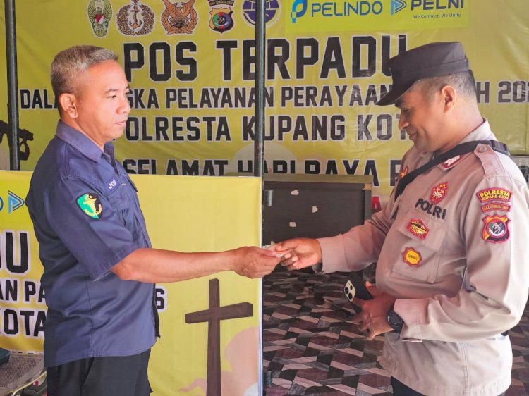Sidokkes Polresta Kupang Kota Cek Kesehatan Personel Posko Terpadu Pelabuhan Tenau dalam Operasi Semana Santa Turangga 2026