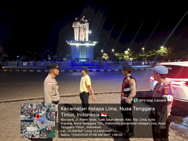 Patroli Dini Hari Polresta Kupang Kota Jaga Kamtibmas Tetap Kondusif, Kapolresta Kombes Djoko Tekankan Respons Cepat Aduan Warga.