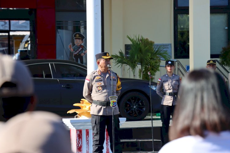 Wakapolresta Kupang Kota Pimpin Apel Jam Pimpinan, Tekankan Disiplin dan Peningkatan Pelayanan.