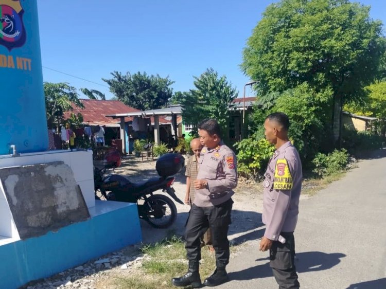 Wakapolresta Kupang Kota Cek Kesiapan Sumur Bor Bantuan Kapolda NTT di Oesapa