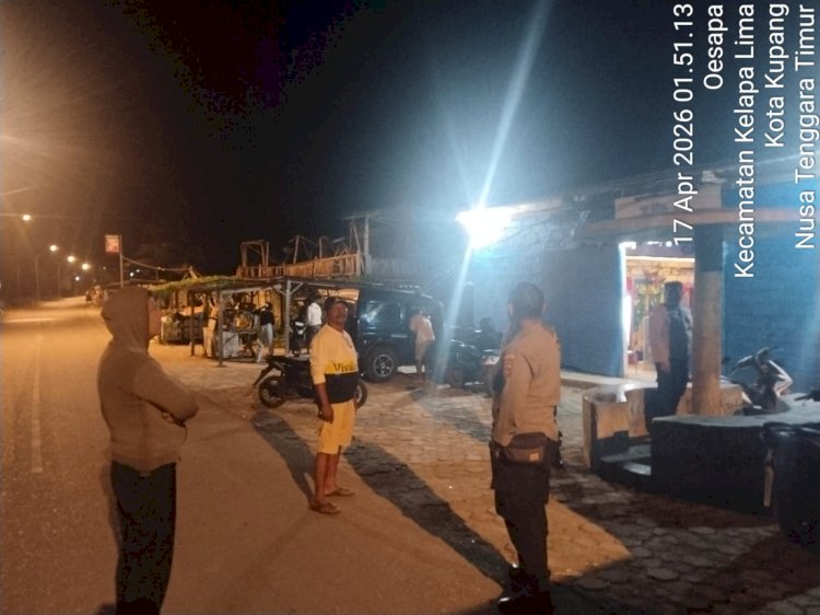 Polsek Kota Lama Gelar Patroli Malam, Tekan Potensi Gangguan Kamtibmas.