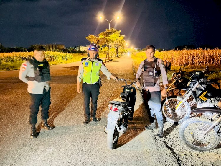 Respons Cepat Samapta Polresta Kupang Kota, Amankan Pelaku Balap Lari Kaki dan Trek-Trekan Sepeda Motor.
