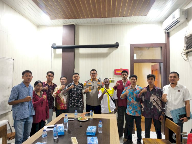 Kapolresta Kupang Kota Terima Audiensi Aliansi Mahasiswa Peduli Keadilan.