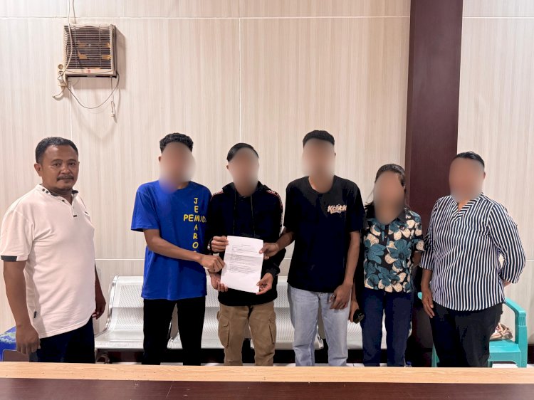 Kedepankan Musyawarah, Polresta Kupang Kota Fasilitasi Perdamaian Kasus Pengeroyokan di Maulafa.