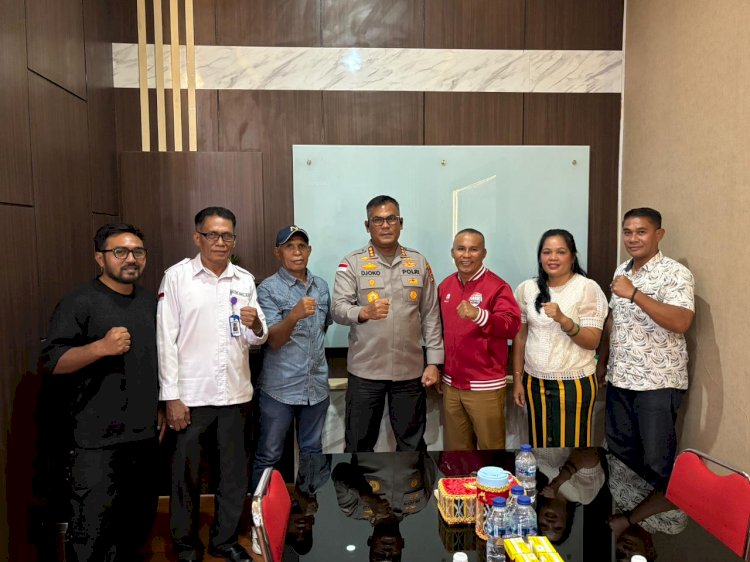Terima Audiensi Pengurus PERBATI, Kapolresta Kupang Kota Siap Dukung Kemajuan Olahraga Tinju dan Kamtibmas.