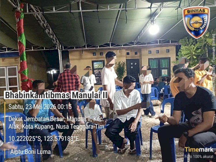 Bhabinkamtibmas Manulai II Tindaklanjuti Laporan Musik Keras Lewat Call Center 110