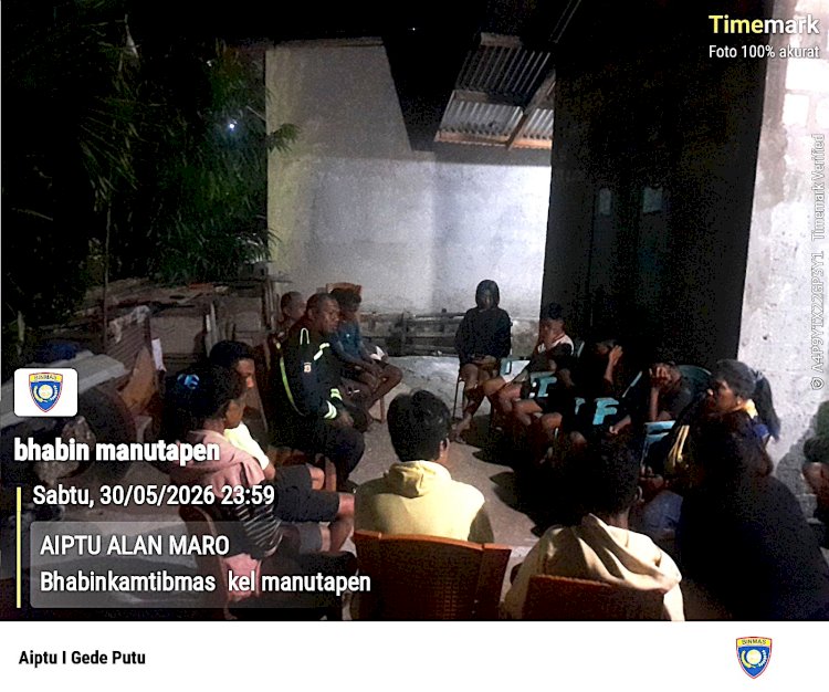 Bhabinkamtibmas Manutapen Selesaikan Kasus Dugaan Pencurian Secara Kekeluargaan, Uang Korban Dikembalikan.