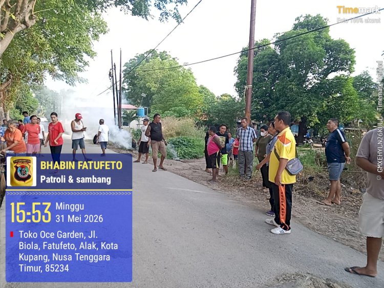Bhabinkamtibmas Fatufeto Fasilitasi Penyelesaian Masalah Limbah Rumah Tangga, Warga Sepakati Solusi Bersama.