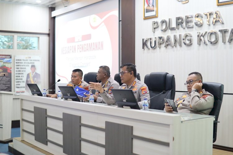 Jelang Konser Iwan Fals, Polresta Kupang Kota Gelar Rakor Pengamanan dengan Instansi Terkait.