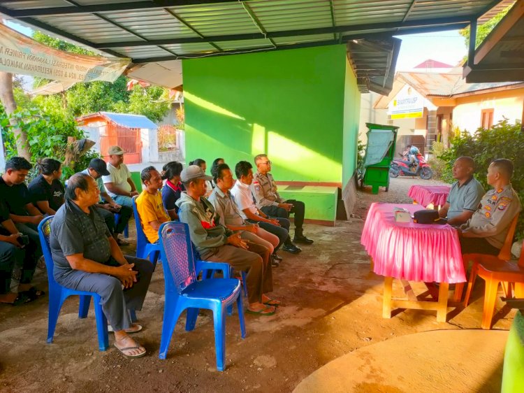 Jumat Curhat Polresta Kupang Kota di Naikolan, Kapolsek Maulafa Serap Aspirasi Warga.