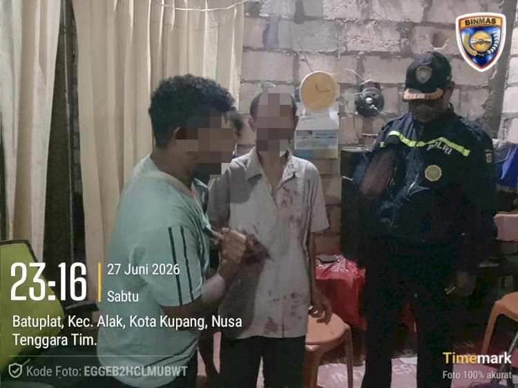 Keributan Dipicu Miras Berhasil Diselesaikan Bhabinkamtibmas Batuplat Secara Kekeluargaan