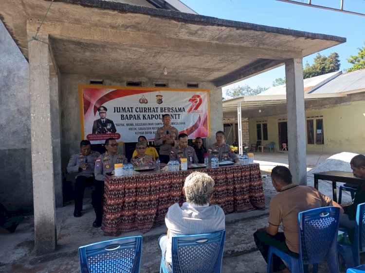Jumat Curhat Polda NTT di Sikumana: Dirbinmas Polda NTT dan Kapolsek Maulafa Dengar Langsung Curhatan Warga.