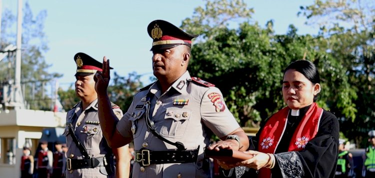 Sertijab Kapolsek Maulafa, Kapolresta Kupang Kota Tekankan Profesionalisme dan Pelayanan Prima kepada Masyarakat.