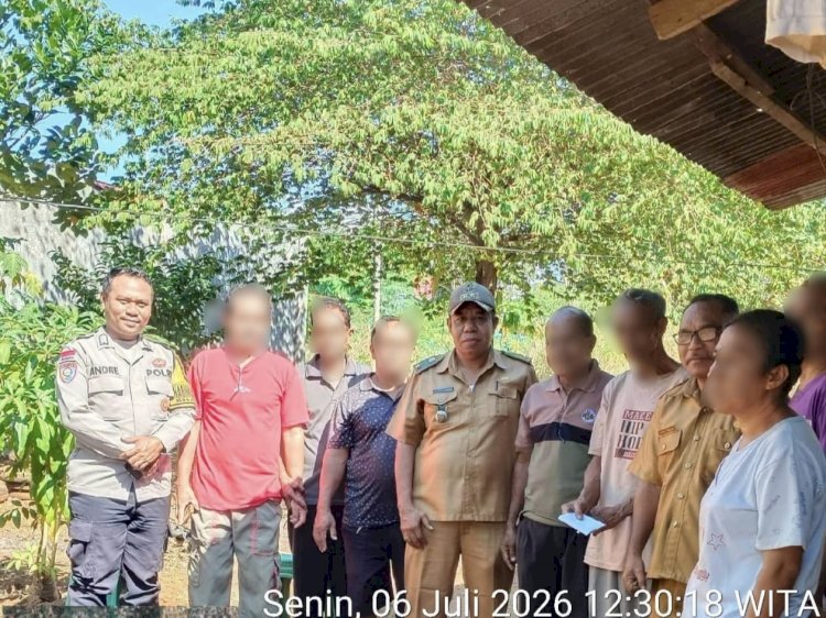 Sengketa Batas Tanah Berakhir Damai, Bhabinkamtibmas Liliba Sukses Mediasi Warga dan Pihak Sekolah