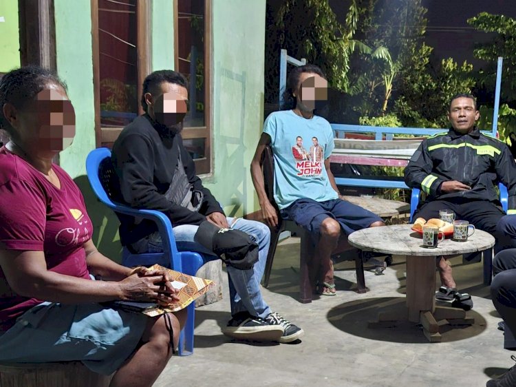 Bhabinkamtibmas Bakunase II Sigap Redam Konflik Keluarga, Perselisihan Berakhir Damai Melalui Mediasi.