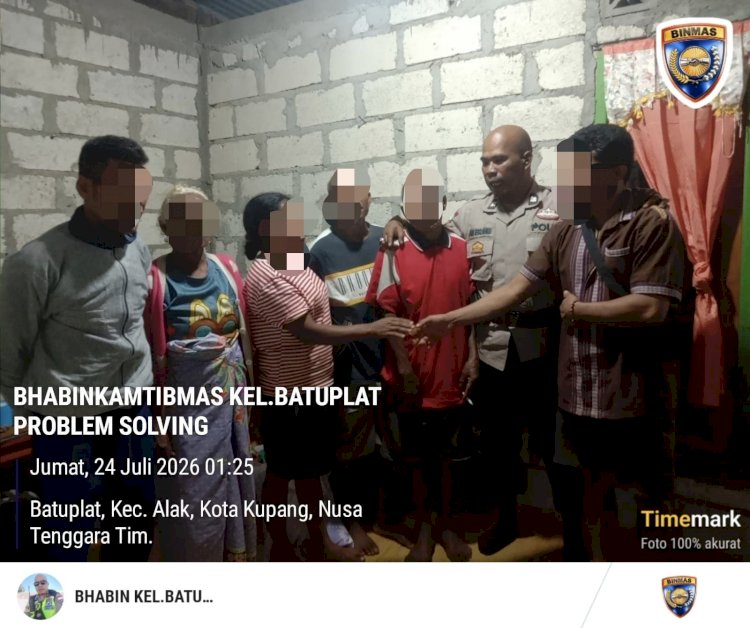 Bhabinkamtibmas Batuplat Mediasi Perselisihan Pasangan, Cegah Konflik Keluarga Meluas.