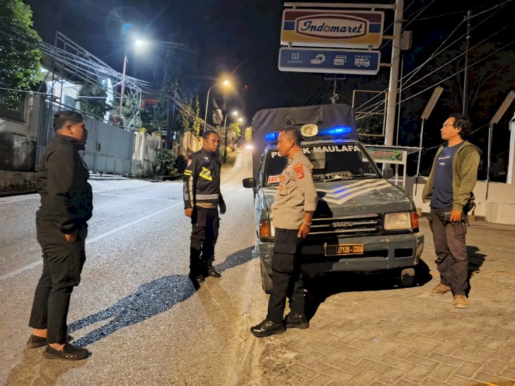 Polsek Maulafa Intensifkan Patroli Lampu Biru, Jaga Kamtibmas Wilayah Hukum Kondusif.