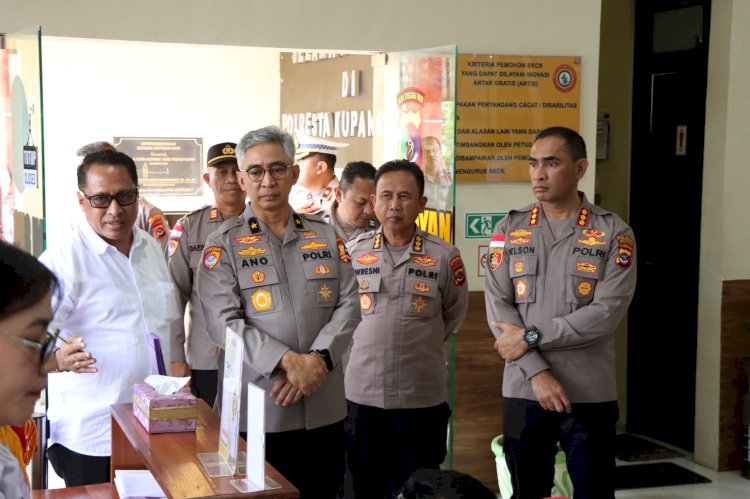 Karo RBP Stamarena Polri Tinjau Pelayanan Publik Polresta Kupang Kota, Dorong Penguatan Kolaborasi dengan Pemkot.