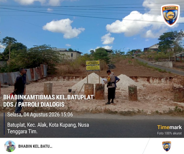 Bhabinkamtibmas Batuplat Tindaklanjuti Aduan Dugaan Penyerobotan dan Pengrusakan di Lahan Warga