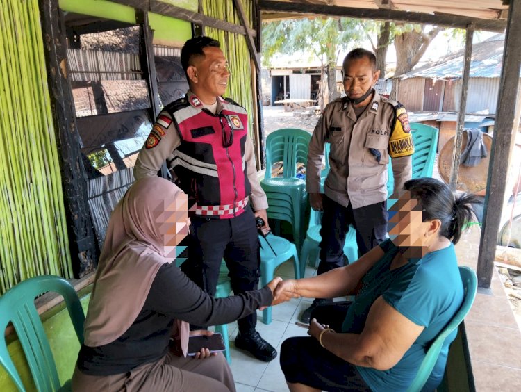 Bhabinkamtibmas Fatululi Bersama Samapta Polresta Kupang Kota Selesaikan Perselisihan Warga Melalui Mediasi
